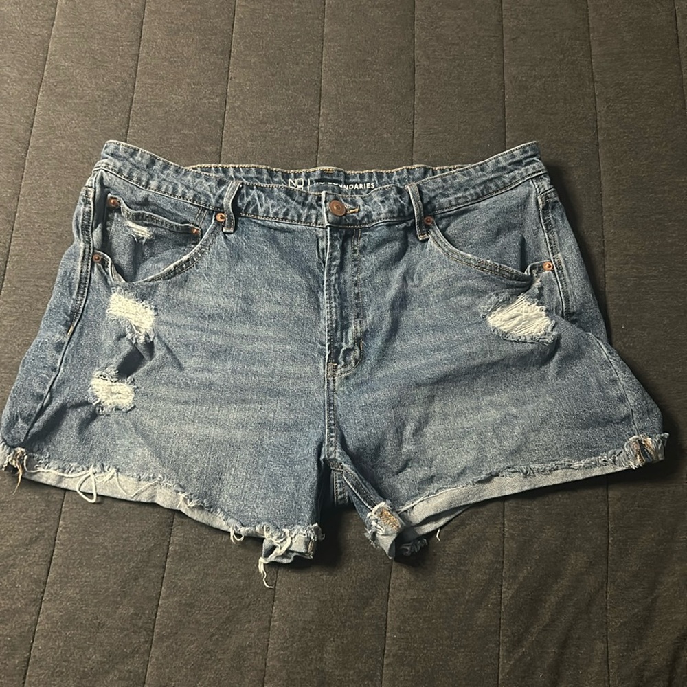 No boundaries, blue jean shorts. size 19